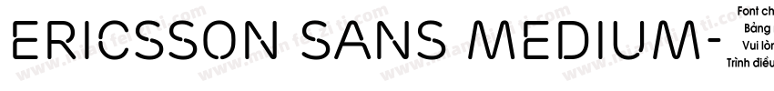 Ericsson Sans Medium字体转换